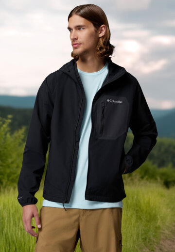 Ветровка мужская Columbia Tall Heights III Hooded Softshell, Черный