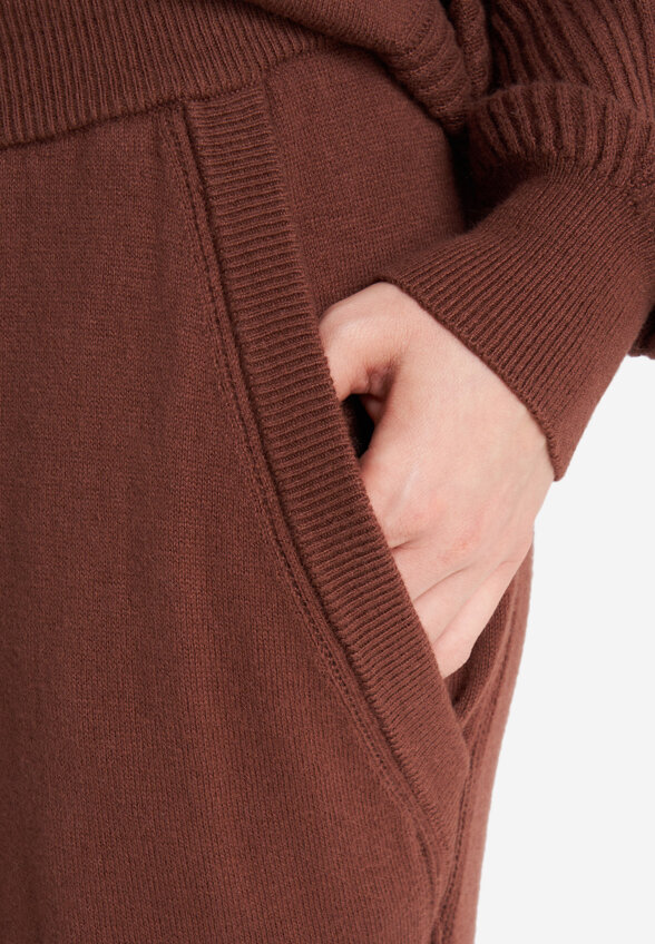 Брюки с кашемиром женские Sensana, Коричневый