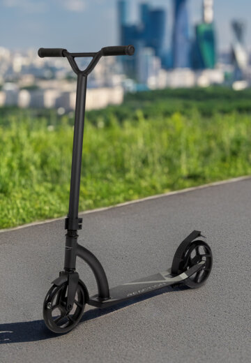 Самокат Reaction Non-fold No Shock, 200 мм, Черный