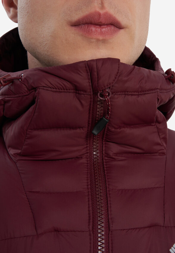 Ультралегкий пуховик мужской Columbia Centennial Creek III Down Hooded Jacket, Красный