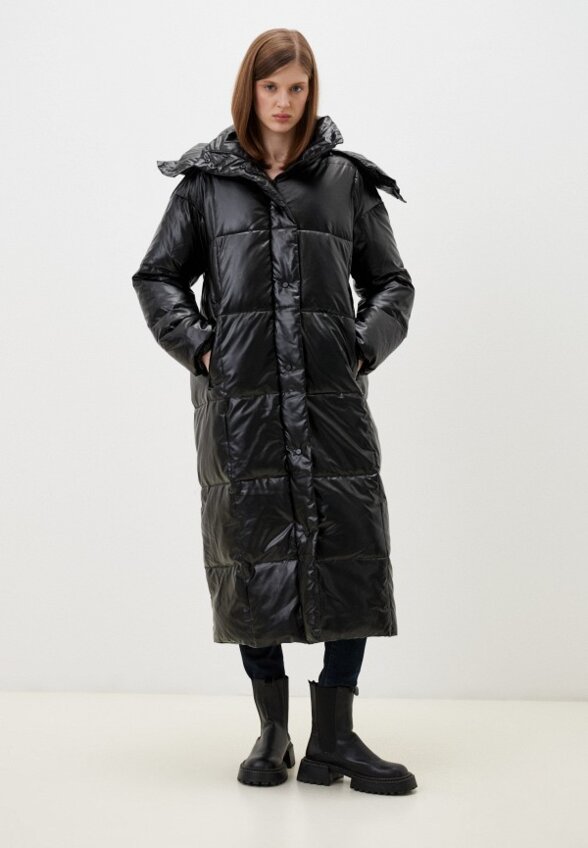 Пуховик кожаный Calliope