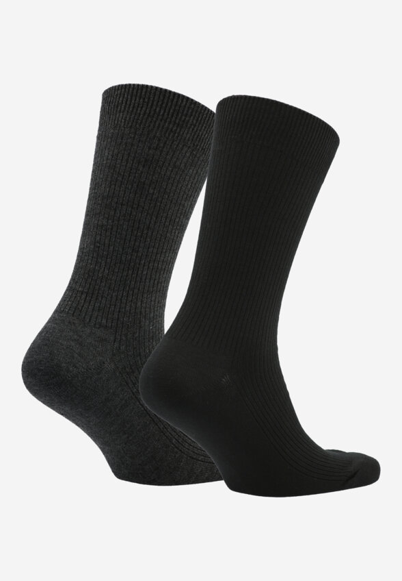 Носки Columbia Ribbed crew DC, 2 пары, Черный