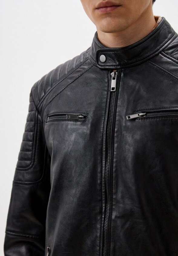 Куртка кожаная Urban Fashion for Men