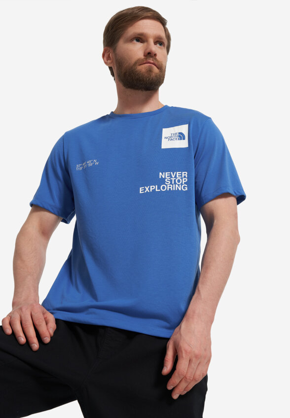 Футболка мужская The North Face Mountain Foundation Coordinates, Синий
