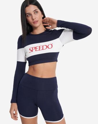 Рашгард женский Speedo Rashguard, Синий женщинам