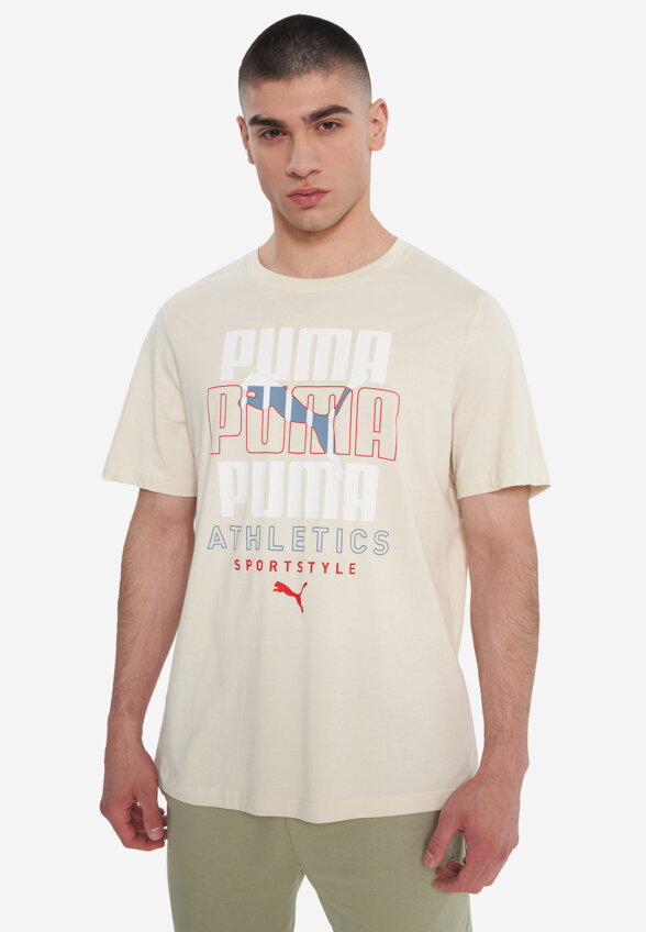 Футболка мужская PUMA Graphic, Бежевый