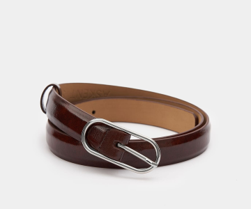 УЗКИЙ РЕМЕНЬ С ОВАЛЬНОЙ ПРЯЖКОЙ