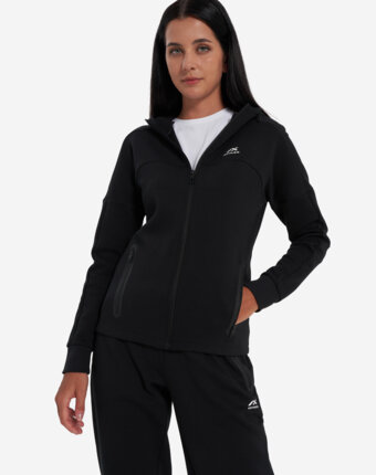 Толстовка женская Athlex Tech fleece, Черный женщинам