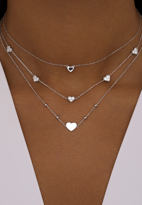 Серебряная подвеска сердце MIESTILO  MIE