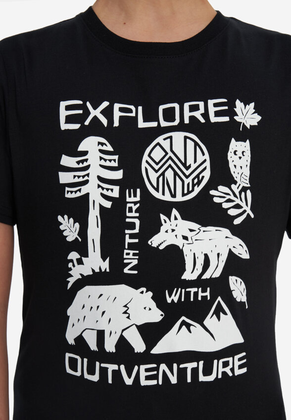 Футболка для мальчиков Outventure, Черный