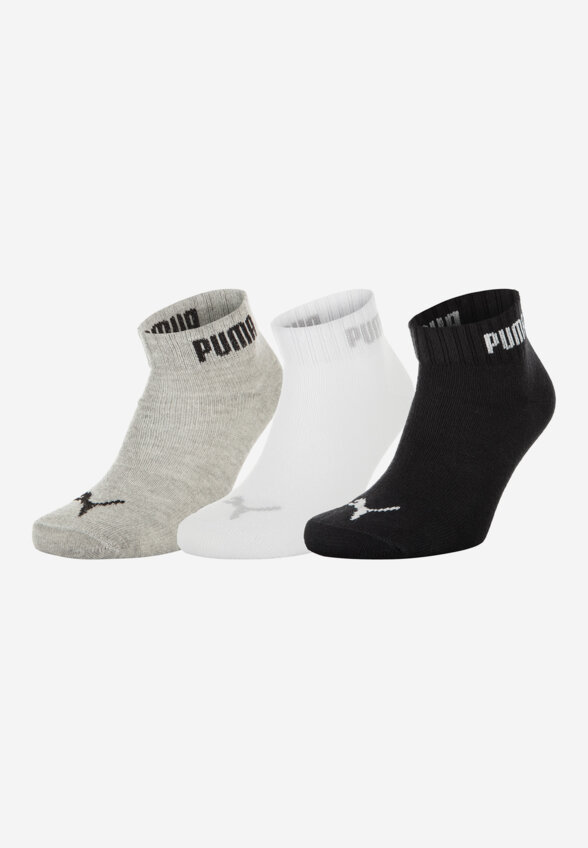 Носки PUMA Quarter-V, 3 пары, Черный