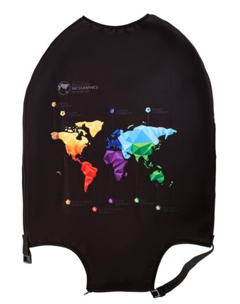 Др.Коффер LC-005M black чехол для чемодана женщинам