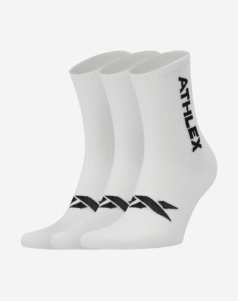 Носки Athlex, 3 пары, Белый женщинам