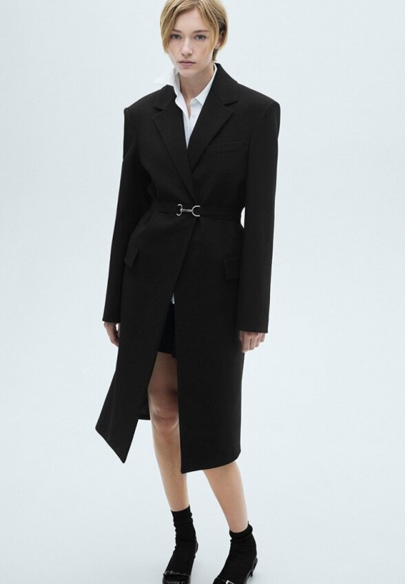 Пальто однобортное Mango