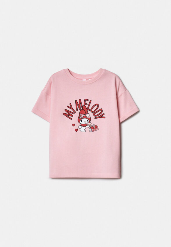 Футболка с принтом Hello Kitty для девочек