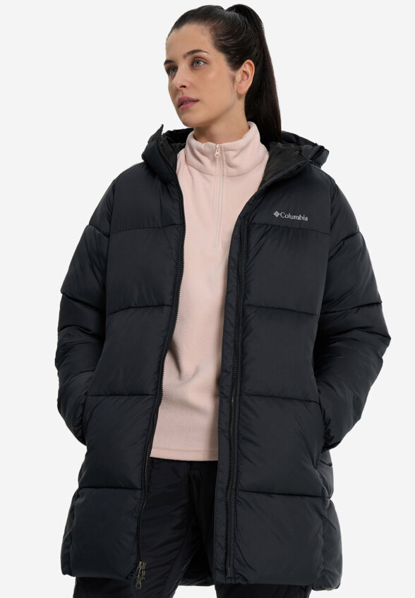 Куртка утепленная женская Columbia Puffect II Mid Hooded Jacket, Черный