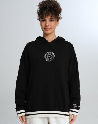Худи женское оверсайз Reebok Lawn Club, Черный женщинам