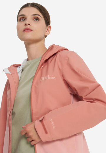 Куртка мембранная женская Jack Wolfskin Weiltal, Розовый
