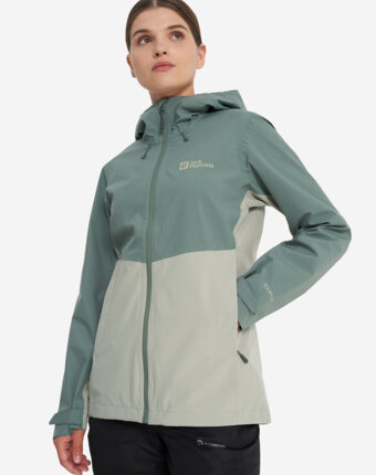Куртка мембранная женская Jack Wolfskin Weiltal, Зеленый женщинам