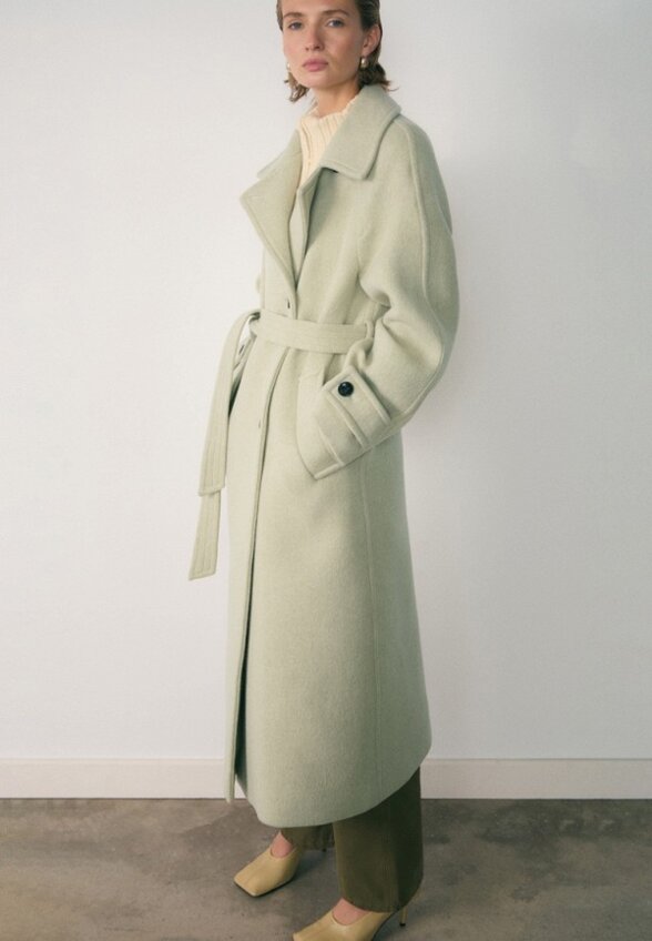 Пальто однобортное Mango