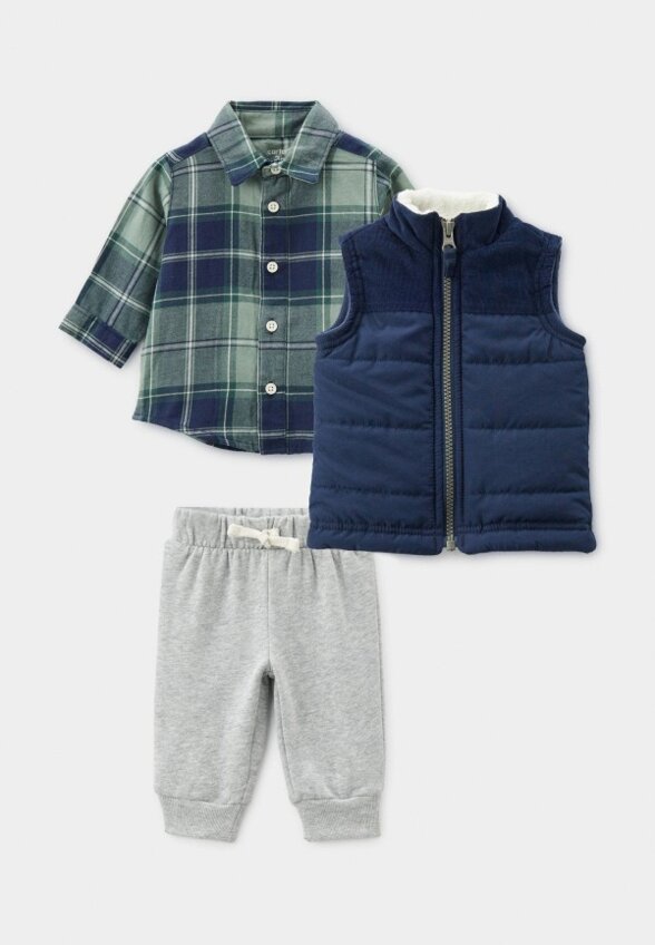 Жилет утепленный, рубашка и брюки Carter’s