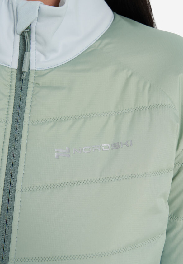 Куртка для беговых лыж женская Nordski Hybrid Pro 2.0, Голубой
