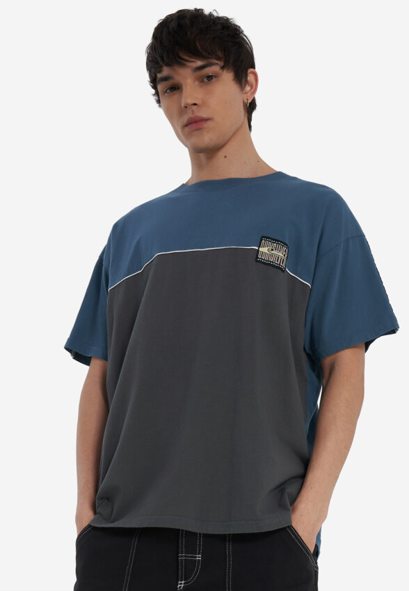 Футболка мужская Quiksilver Global Heat Color Block, Серый