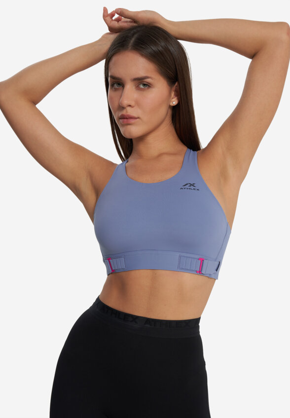 Топ бра спортивный Athlex, Синий