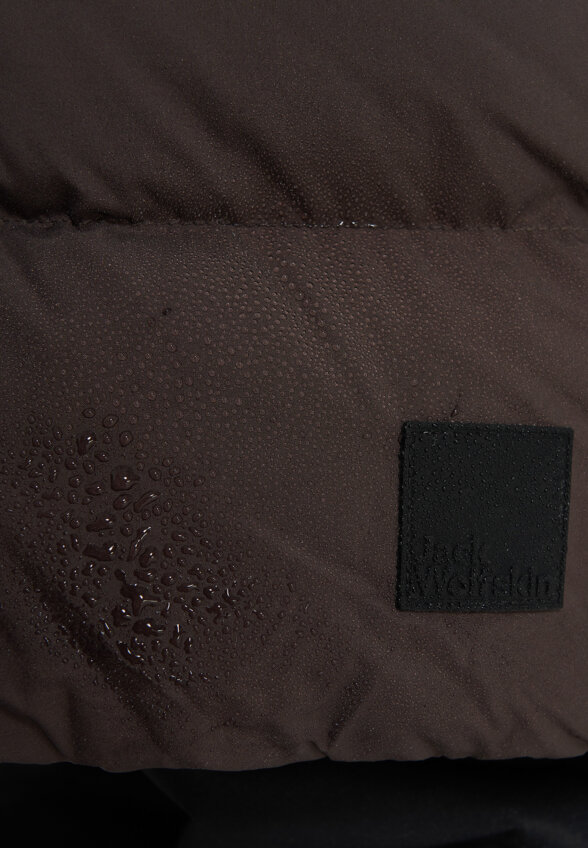 Пальто пуховое женское Jack Wolfskin Frozen Palace, Коричневый