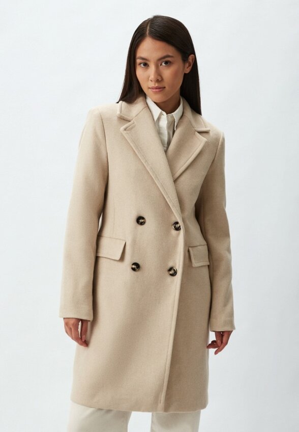Пальто двубортное Mango
