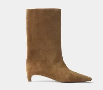 ПОЛУСАПОГИ ИЗ ЗАМШИ женщинам
