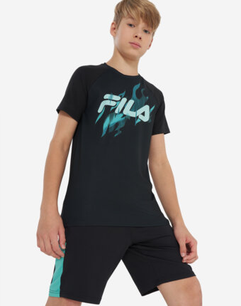 Футболка для мальчиков FILA, Черный женщинам