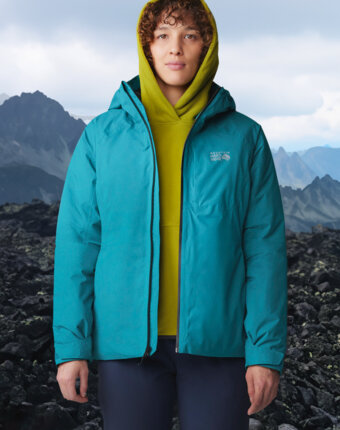 Куртка утепленная женская Mountain Hardwear Stretch Ozonic, Голубой женщинам