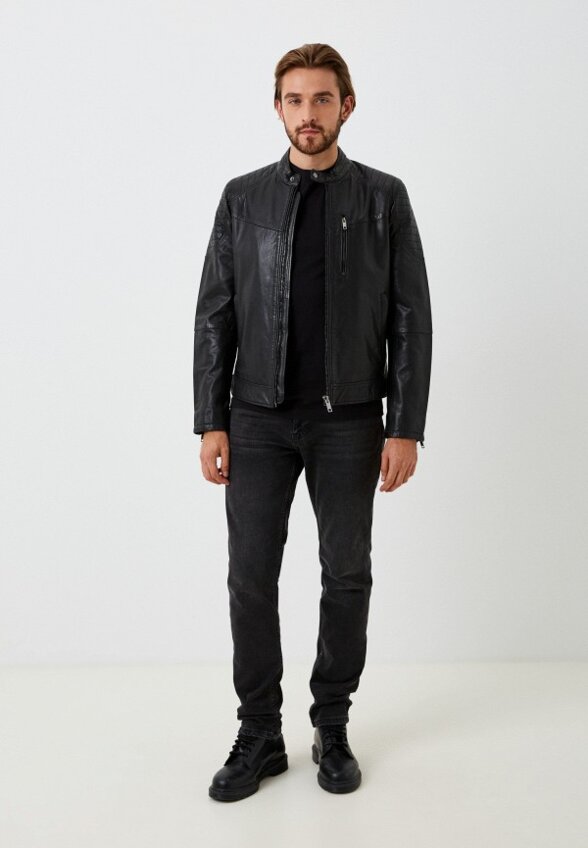 Куртка кожаная Urban Fashion for Men