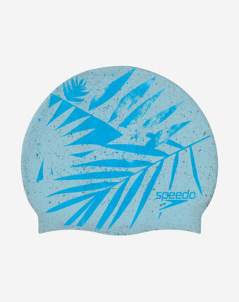 Шапочка для плавания Speedo Printed Recycled, Синий женщинам