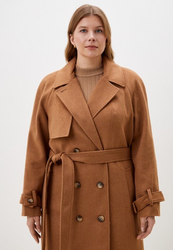 Пальто двубортное Le Monique