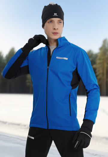 Куртка для беговых лыж мужская Nordski Core, Синий