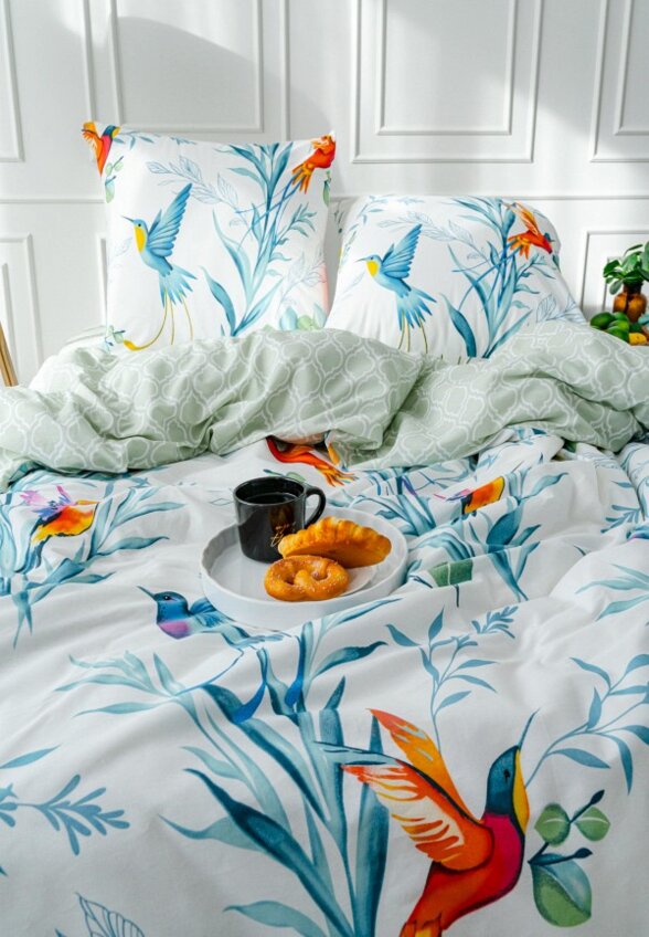 Постельное белье 1,5-спальное Павлина