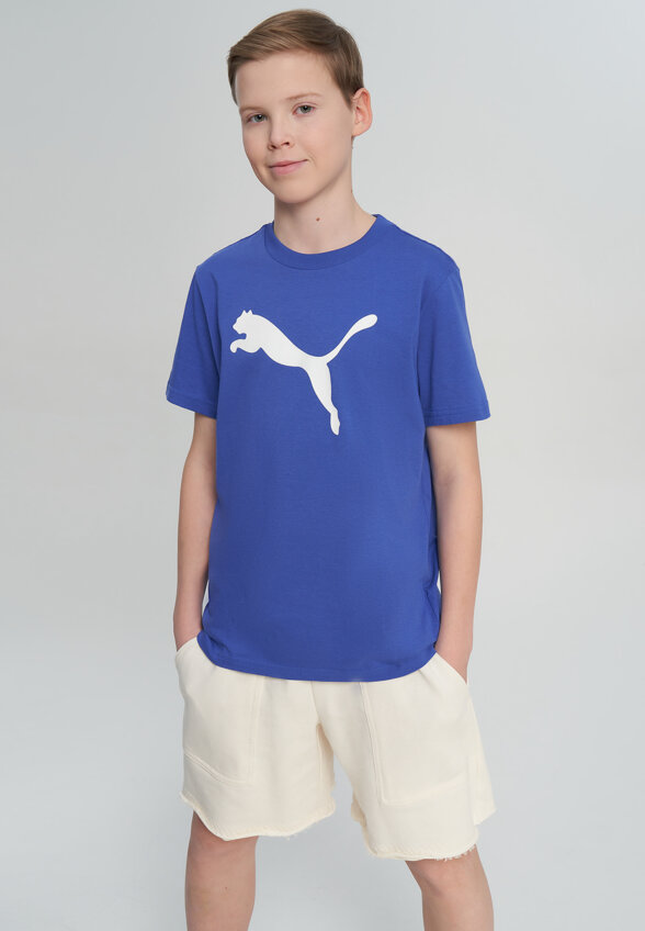 Футболка для мальчиков PUMA Ess Cat Logo, Синий