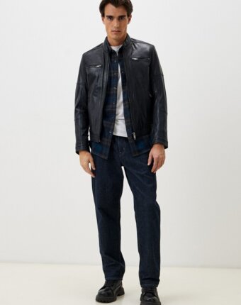 Куртка кожаная Urban Fashion for Men мужчинам