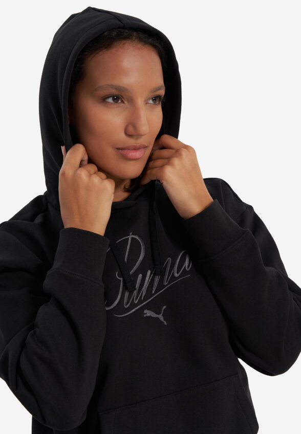 Худи женское PUMA Ess Script, Черный