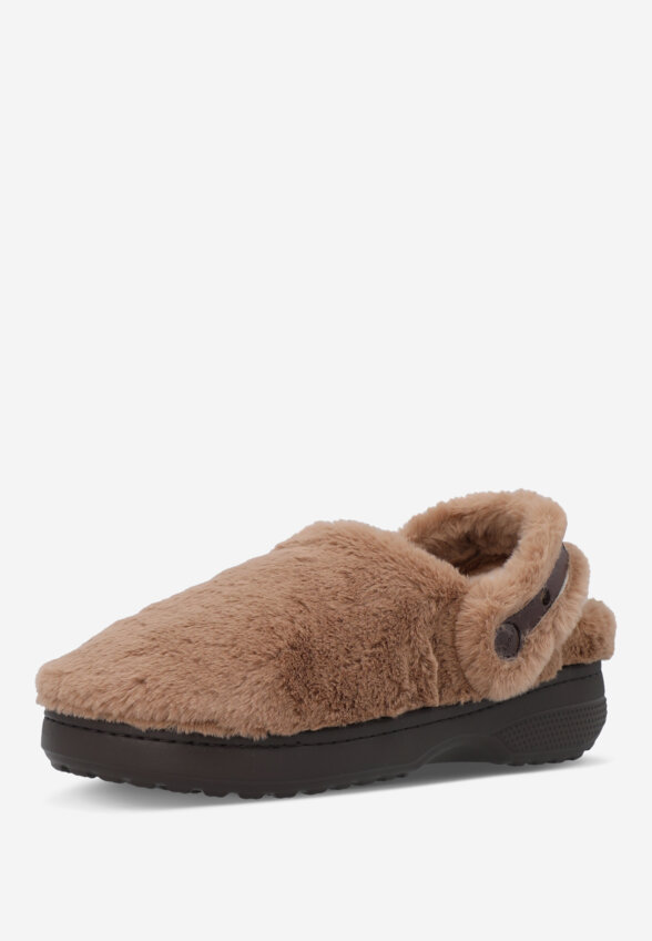 Сабо утепленные женские Crocs Classic, Бежевый