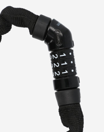 Замок велосипедный кодовый Abus 4804 C/110 BK Steel-O-Chain, Черный женщинам