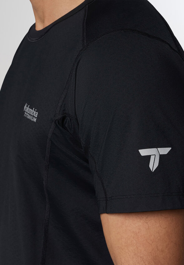 Футболка мужская Columbia Diamond Peak Pro Short Sleeve, Черный