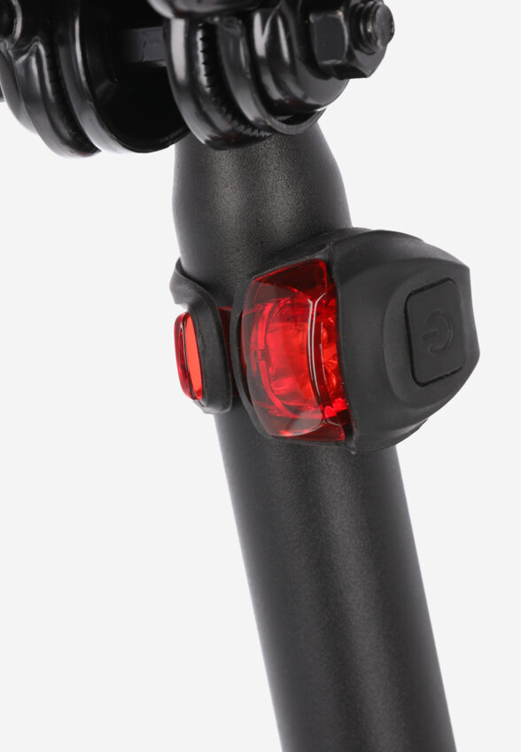 Набор габаритных велосипедных фонарей Cyclotech CFL-4/CRL-3, Черный