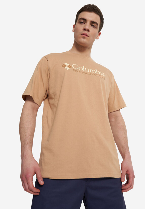 Футболка мужская Columbia CSC Basic Logo Short Sleeve, Бежевый