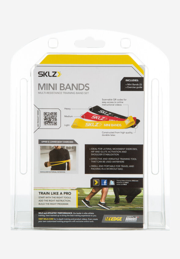 Набор эластичных лент SKLZ Mini Bands, Мультицвет