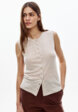 Топ на пуговицах изо льна1  - превью