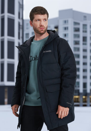 Пуховик мужской Columbia Cedar Summit II Mid Insulated Jacket, Черный