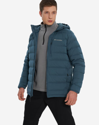 Ультралегкий пуховик мужской Columbia Drift Peak Stretch Down Hooded Jacket, Голубой женщинам